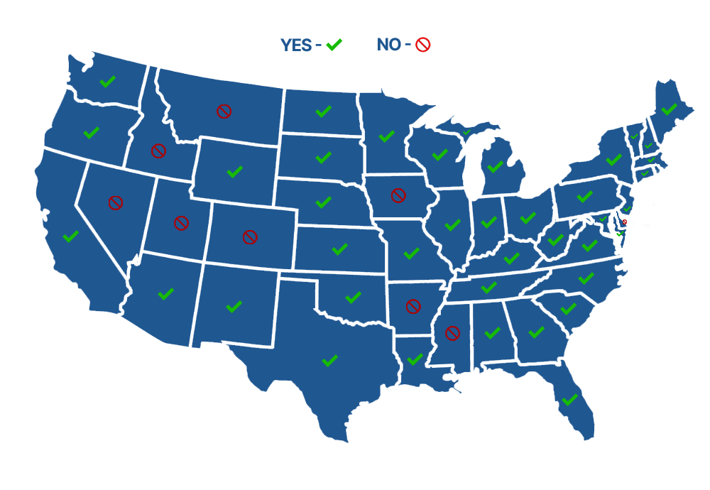 Delta 8 US Map